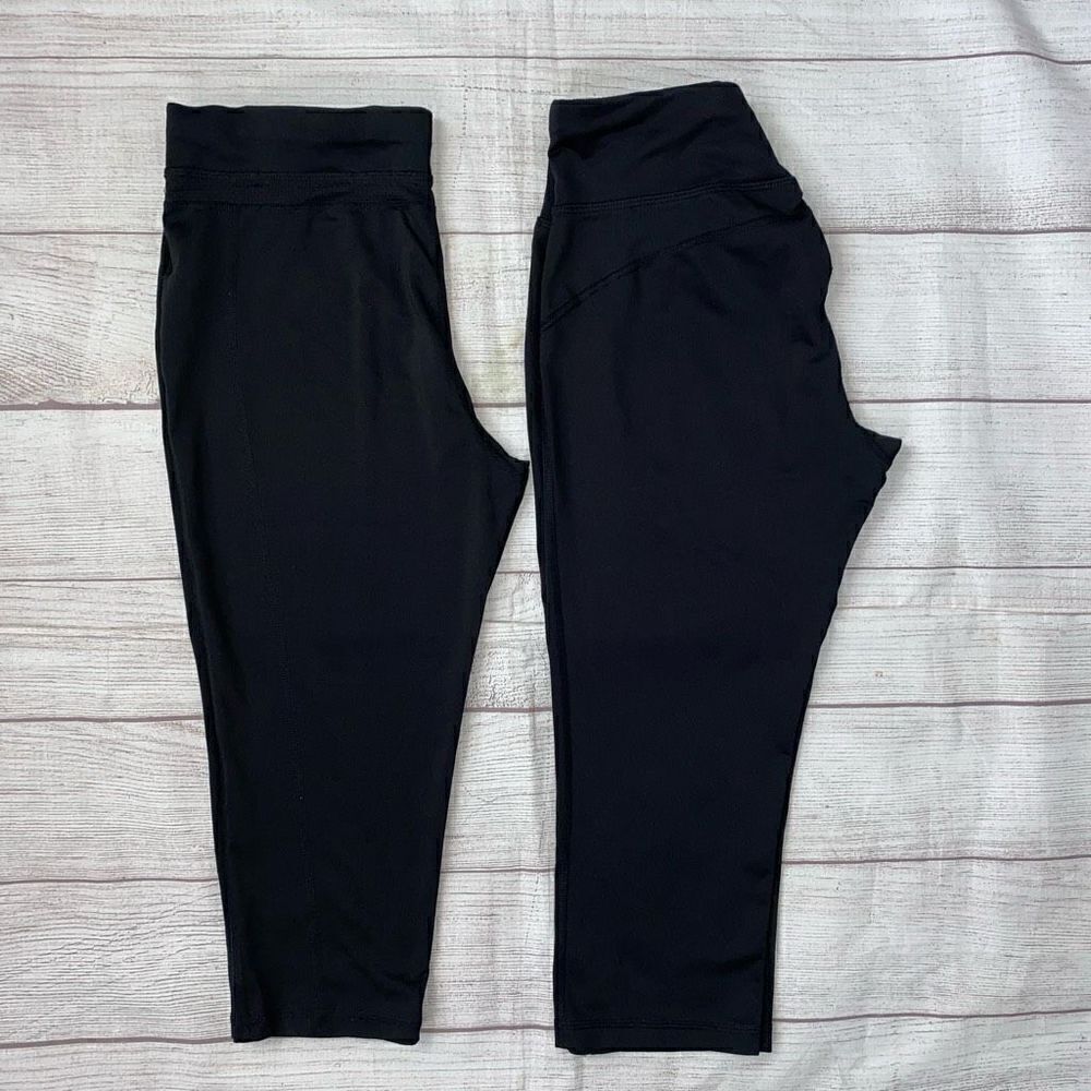 Danskin 2 bundle women S compression capris leggings black